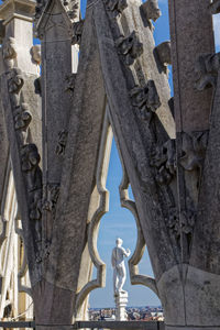 View of statue of historic building