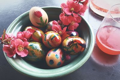 Close-up of food on table