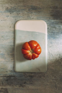 High angle view of fruits on table