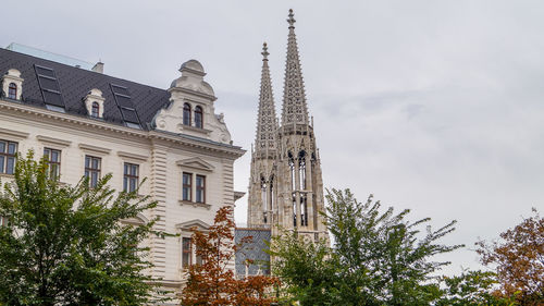 Low angle view of building against sky