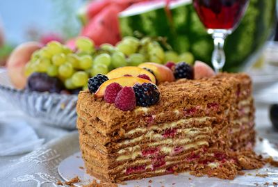 Close-up of cake