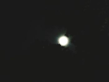 Scenic view of moon against sky at night