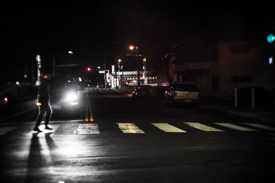 City street at night