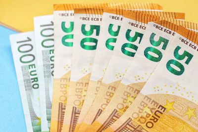 High angle view of text on paper