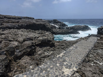 Scenic view of sea against sky