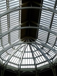 Low angle view of skylight