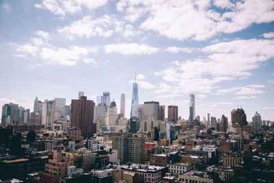 City skyline against sky