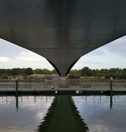 Bridge over river against sky