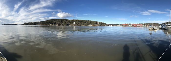 Panoramic view of sea against sky