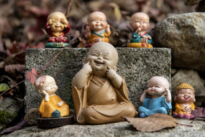 Dolls of child buddhism samhha