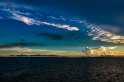 Summer cloudy sky on the river in bangladesh on august 4, 2022, from bangladesh, south asia