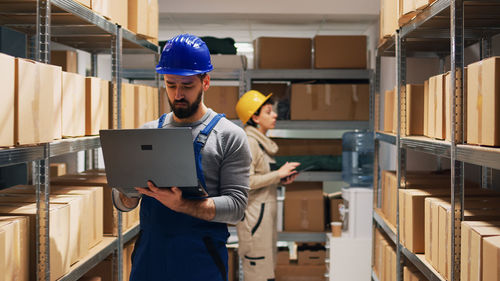 Engineer working at workshop