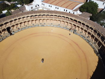 High angle view of building