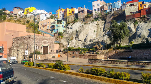 Panoramic view of city against sky