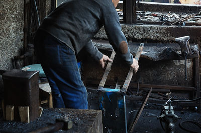 Man working on floor