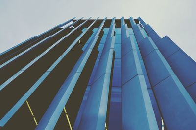 Low angle view of modern building against sky