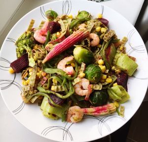 Close-up of salad in plate