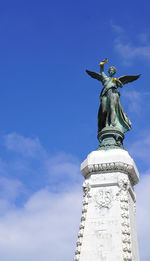 Low angle view of statue