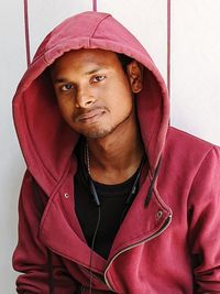 Portrait of young man wearing hat