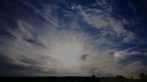 Low angle view of dramatic sky