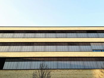 Buildings against clear sky