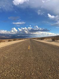 Scenic view of road against sky