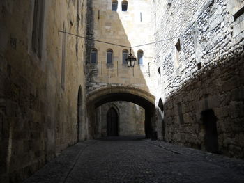 Archway amidst buildings