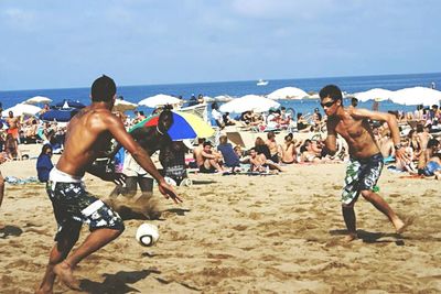 People on beach