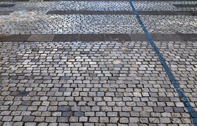 Full frame shot of cobblestone street