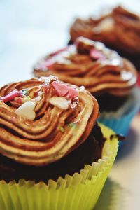 Close-up of cupcakes