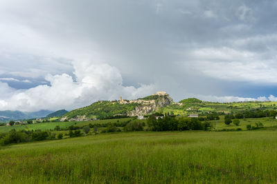 Scenic view of landscape against sky