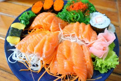 Close-up of fish in plate