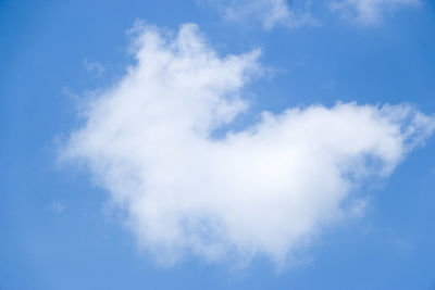 Low angle view of clouds in blue sky