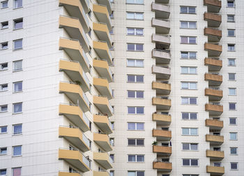 Facade of a modern apartment building