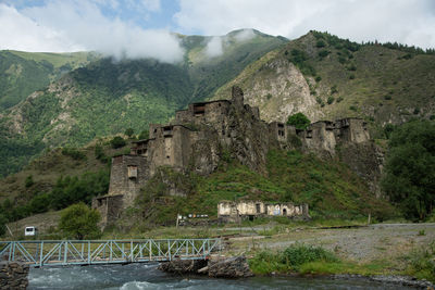 View of old building on mountain