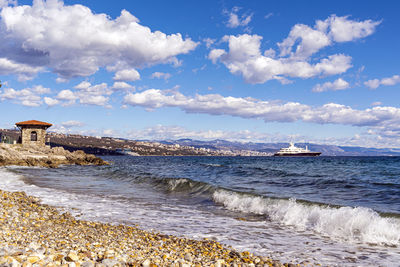 Scenic view of sea against sky