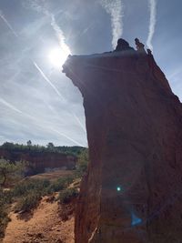 Scenic view of land against sky