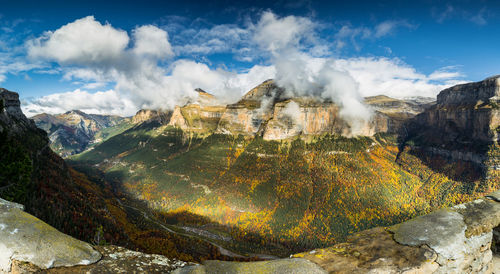 Panoramic view of landscape against sky