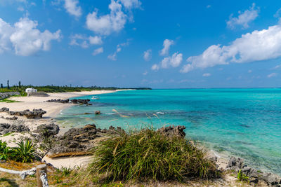 Scenic view of sea against sky
