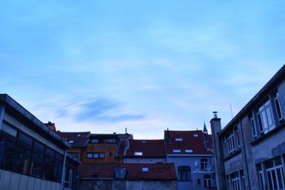 Low angle view of buildings against sky