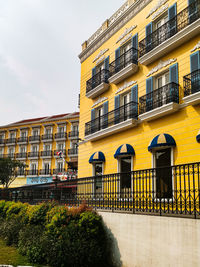 Low angle view of building against sky