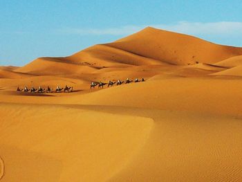 Scenic view of desert against sky