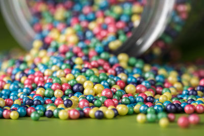 Close-up of multi colored candies