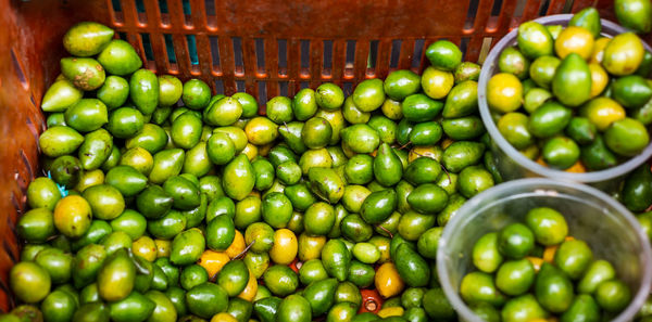 Full frame shot of vegetables for sale at market