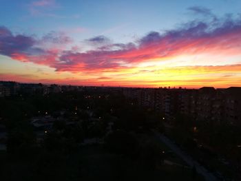 Cityscape at sunset