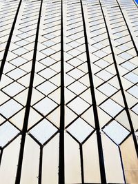 Full frame shot of modern building roof