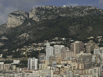 Aerial view of buildings in city