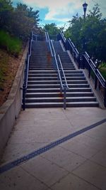 Walkway leading to staircase