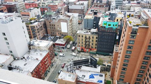 High angle view of cityscape