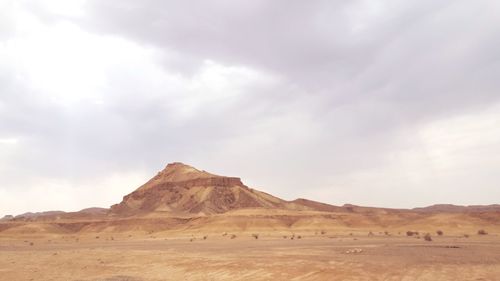 Scenic view of desert against sky